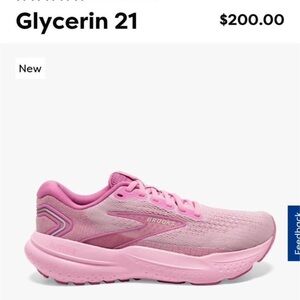 *NEW* Brooks glycerin pink sneakers!
Size 9 
Literally only worn to try on!